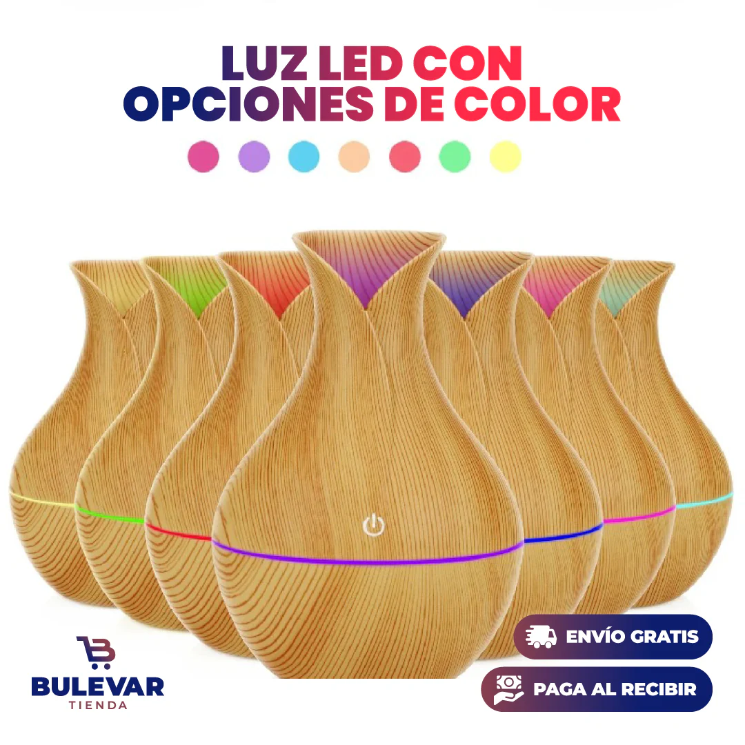 HUMIDIFICADOR ULTRASÓNICO USB DISEÑO TIPO MADERA - Image 4